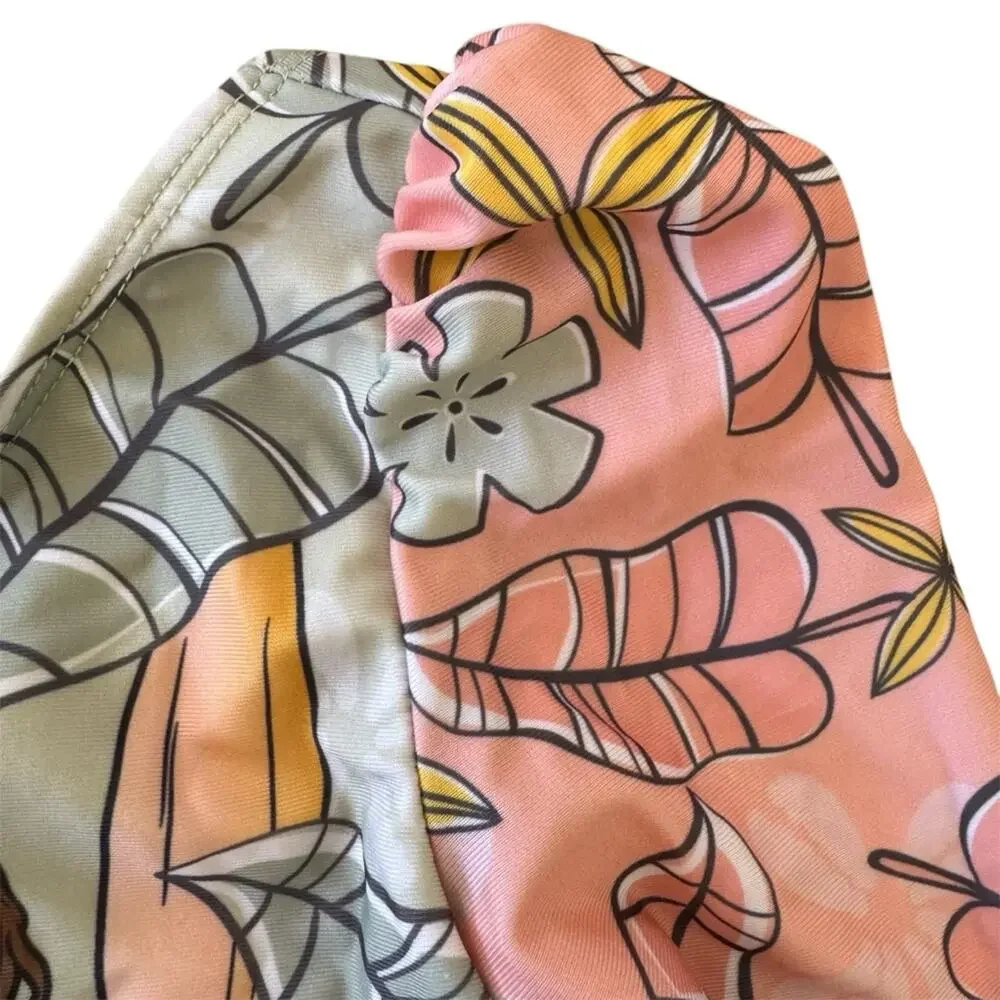 Disney Princess Moana Rashguard Long Sleeves  One-Piece Swimsuit Hat Set 18M